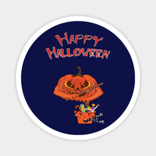 Happy Halloween Pumpkin angry Magnet